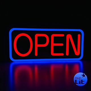 21'' X 10'' New Ultra Bright LED Neon Sign - OPEN - Remote
