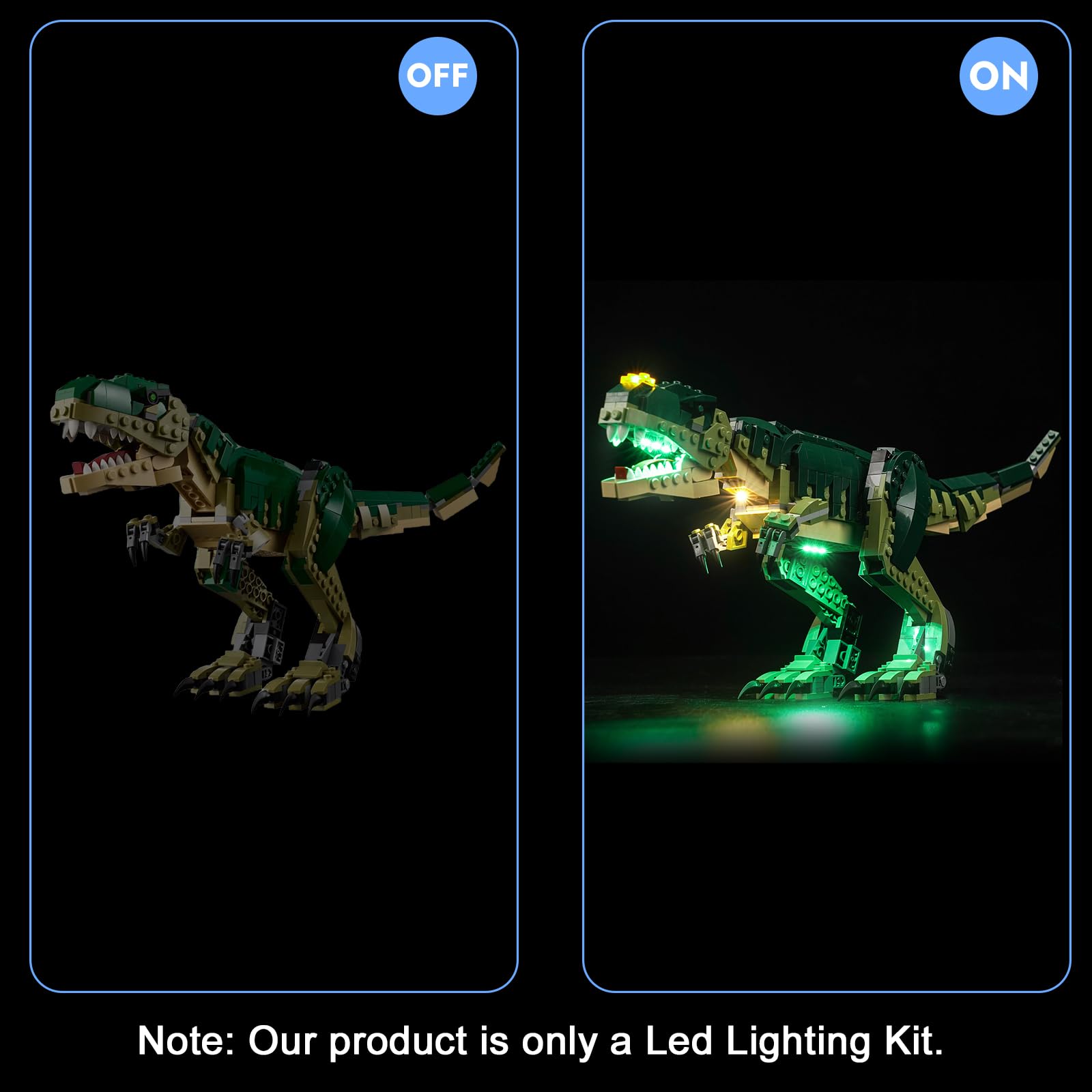Light Kit for Lego 3-in-1 T. rex, Lighting Set for Lego 31151 3-in-1 T. rex Set - Not Include Models, Just Light Kit - Image 3