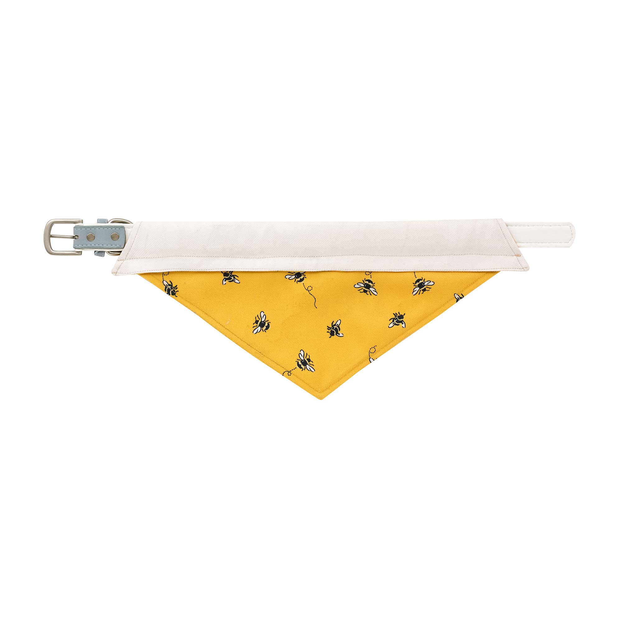 Pet Brands Cath Kidston Dog Bandana, 100% Cotton Machine Washable Dog/Puppy Reversible Neckerchief - 35x17cm, Yellow