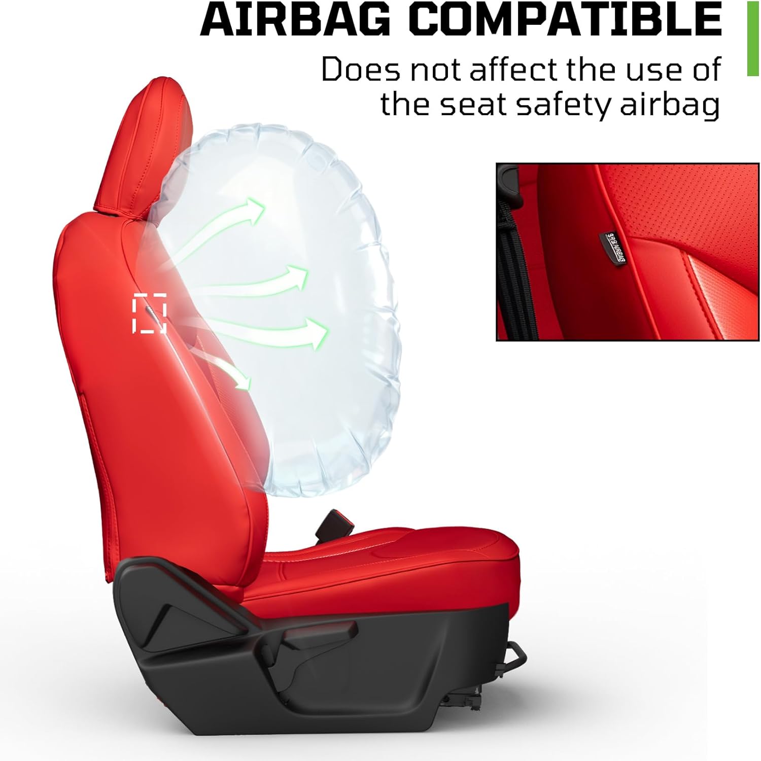 Ford Maverick 2022/2023/2024/2025/2026 Custom Seat Covers,Compatible with XL, XLT, Lobo, Lariat, Tremor Model,Faux Leather Car Seat Covers,Full Coverage Automotive Seat Covers Full Set (Red)