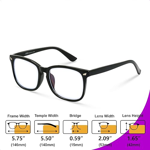 Miniatura 5 de VISOONE Montana, gafas de bloqueo de luz azul cuadradas con antideslumbramiento para videojuegos, mujeres y hombres