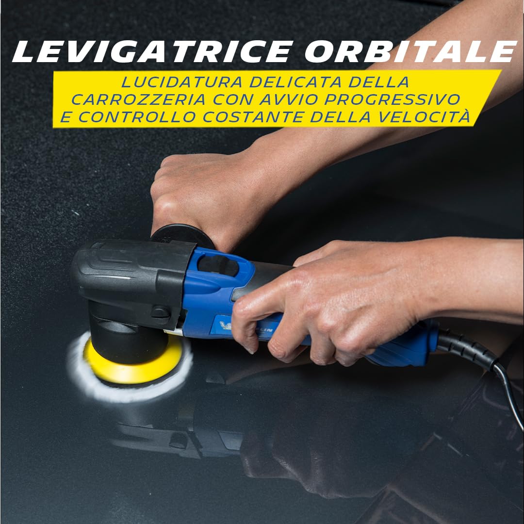 MICHELIN 8524 Lucidatrice orbitale 230V 300W per carrozzeria, diametro 75 mm