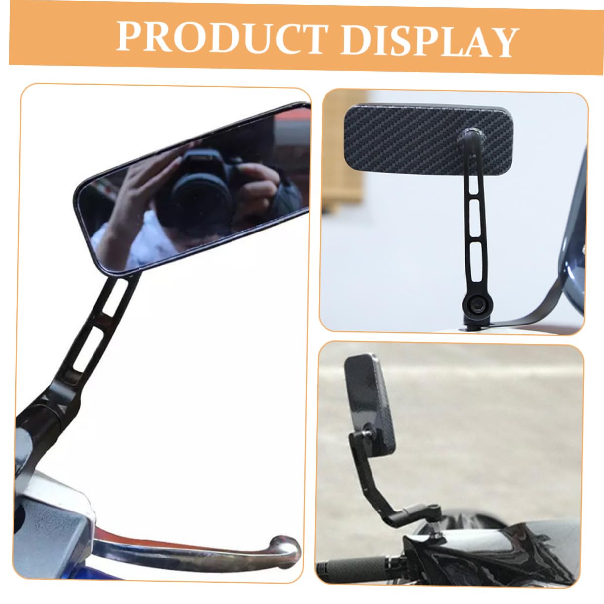 BESPORTBLE 1set Specchietto Retrovisore Per Design Antiriflesso Alta Definizione Stile Accattivante Per Manubri Di Scooter Sicurezza e Visibilità Migliorate Durante La Guida