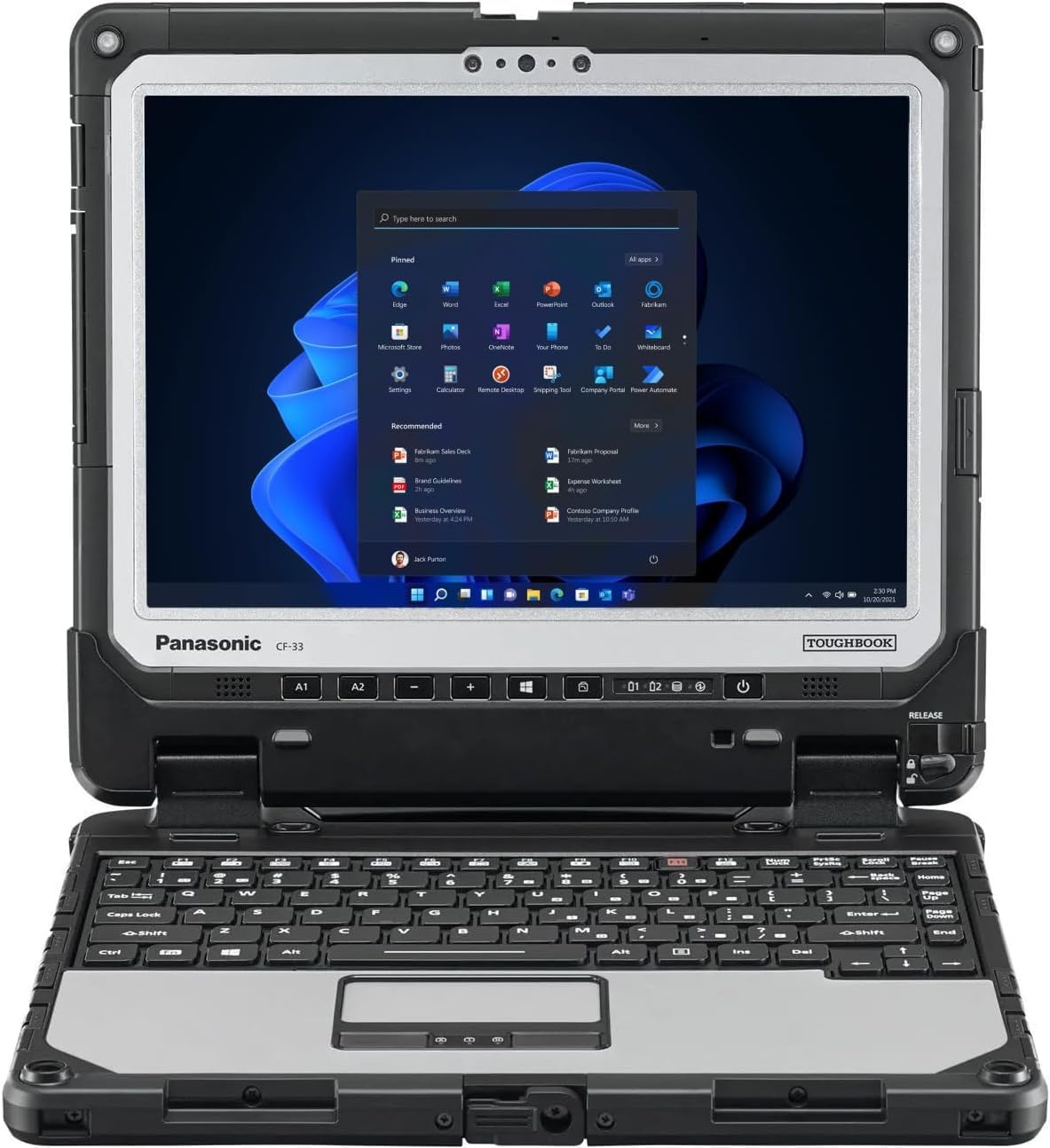 Panasonic Toughbook CF-33, Intel i5-7300U, 12'' QHD Touch
