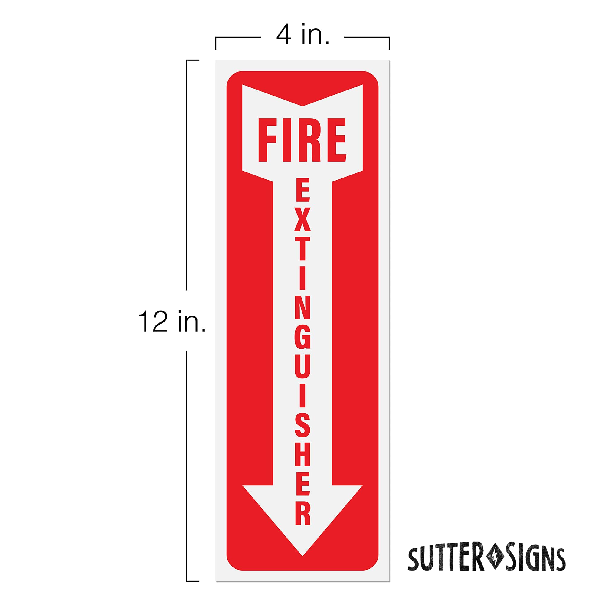 Fire Extinguisher Safety Sticker / Decal – For Boat, Garage, Home, Vehicle Window 3 thumbnail image