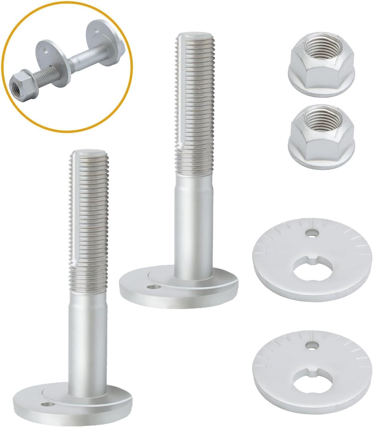 DG9Z-5K978-A Rear Camber Adjustment Eccentric Bolt Kit Fit for Lincoln MKX MKZ Continental 2007-2020 Ford Edge Fusion Mustang 2007-2024, Replace 7T4Z-5K751-A W716343-S440 2 Pack