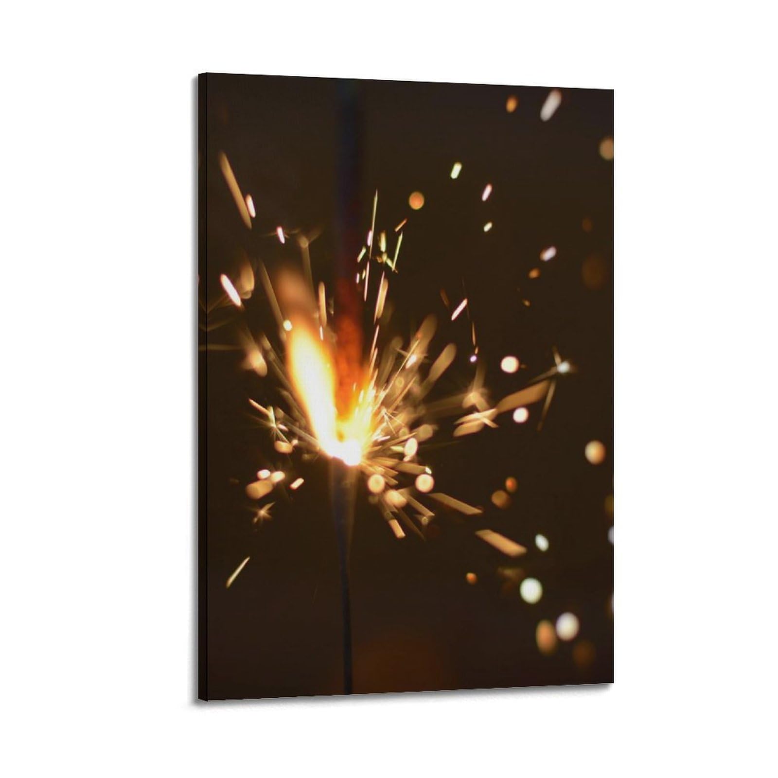 Firecrackers, Fireworks, Pyrotechnics, New Year's Day, Diwali Poster Wall Art Canvas Aesthetic Cover Poster Vintage Music And Movies Decorative Painting for Living Room Bed Room 16x24inch(40x60cm) Fra