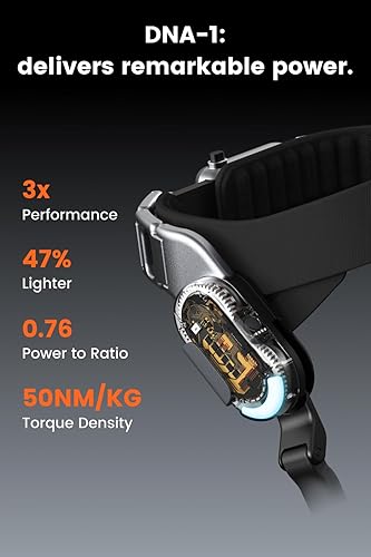 Miniatura 5 de X1 Carbon Exoskeleton, AI-Powered Leg Assistance, 1.2HP Motor, 20km Base Range, 3s Battery Swap, for Hiking, Climbing, Running, Size L (Waistline