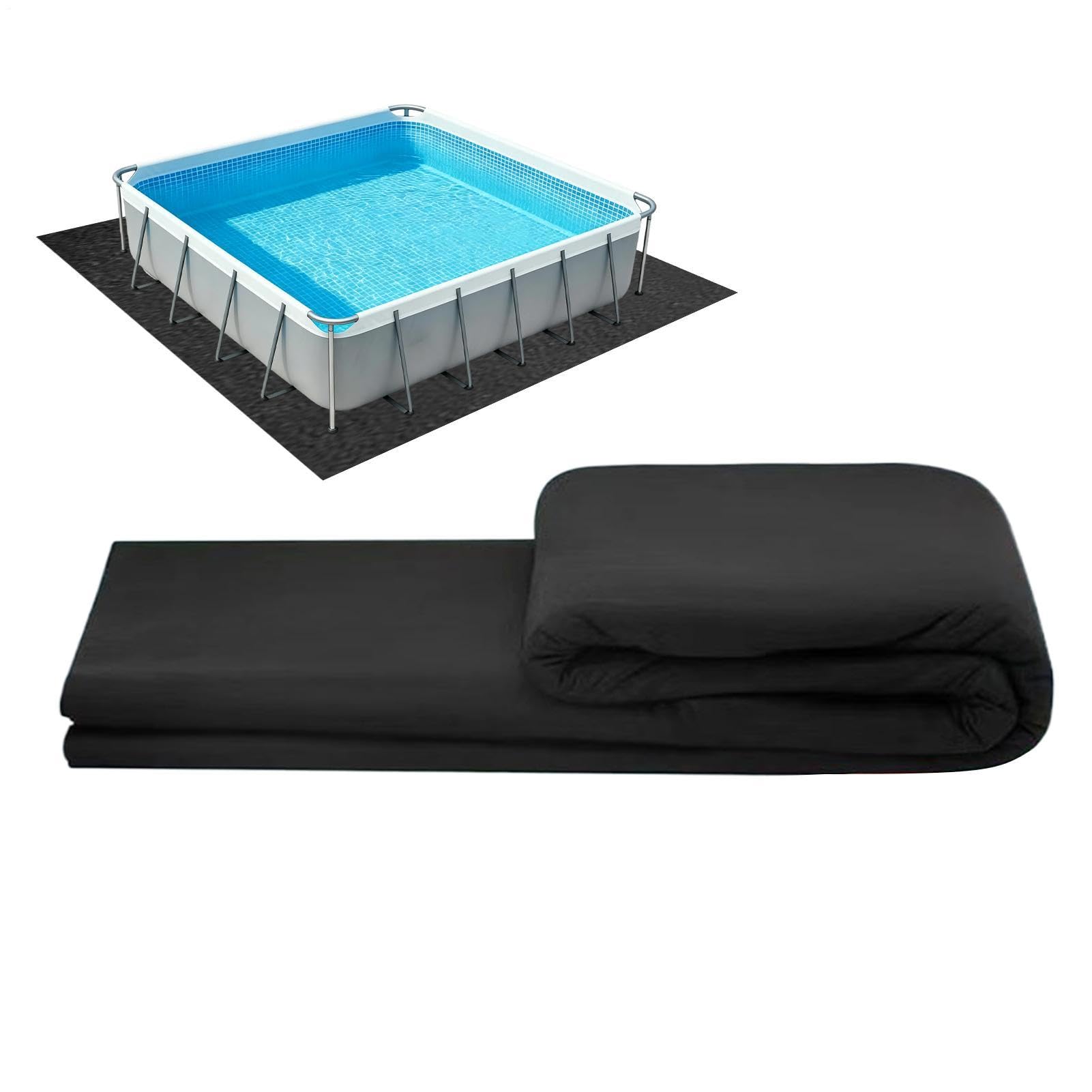 Tappetino da piscina con rivestimento rettangolare spesso e robusto