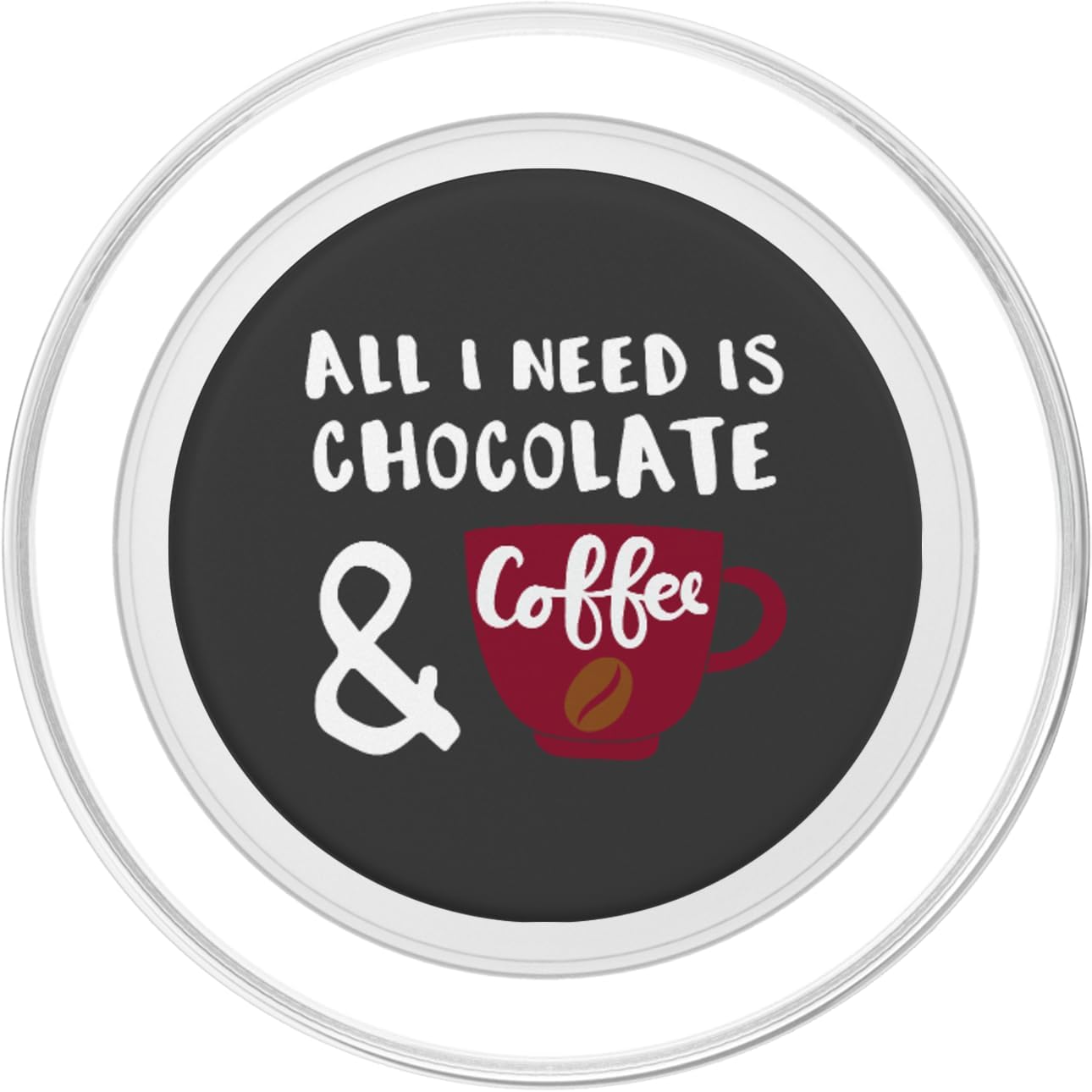 Chocolate Lover Chocolate and Coffee PopSockets MagSafe PopGrip for iPhone
