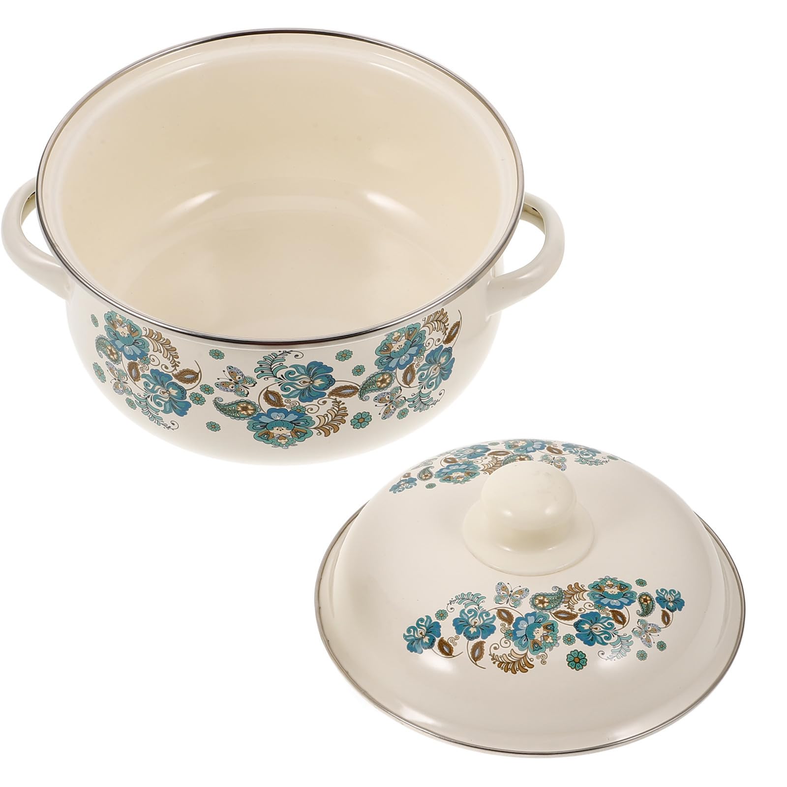 Casserole en émail beige SHOWERORO pour retrouver les saveurs de votre enfance