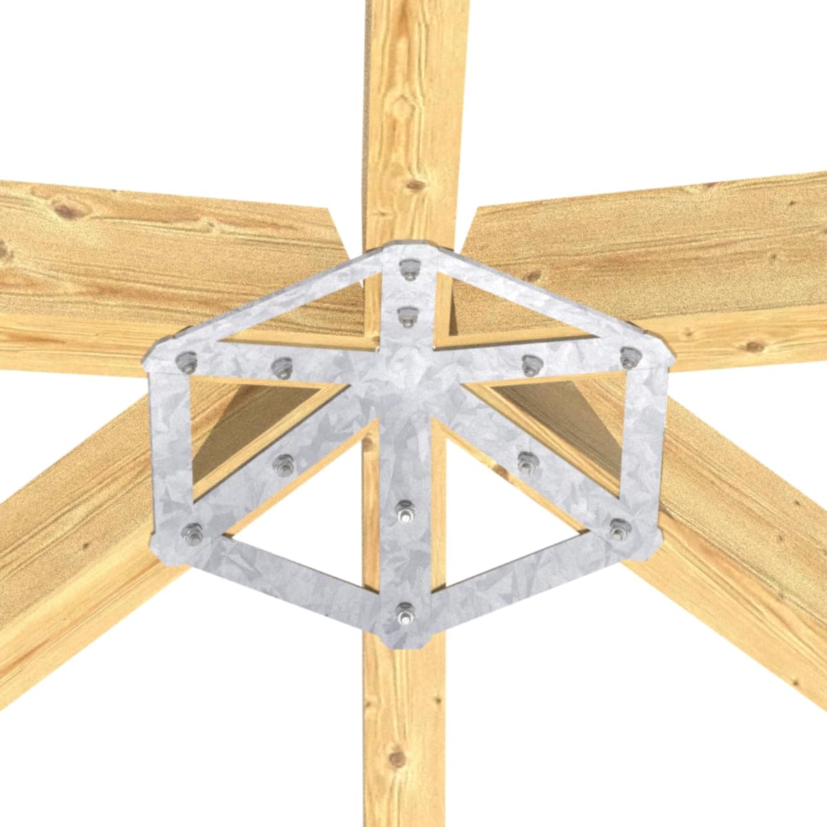 Connettore per tetto per gazebo (6 angoli)
