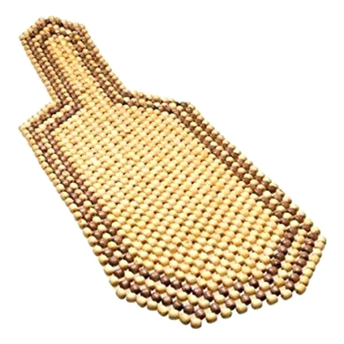 Kozdiko Car Wooden Bead Seat Accupressure Design (Set of 1 Pc, Multicolour) Cover for All Cars