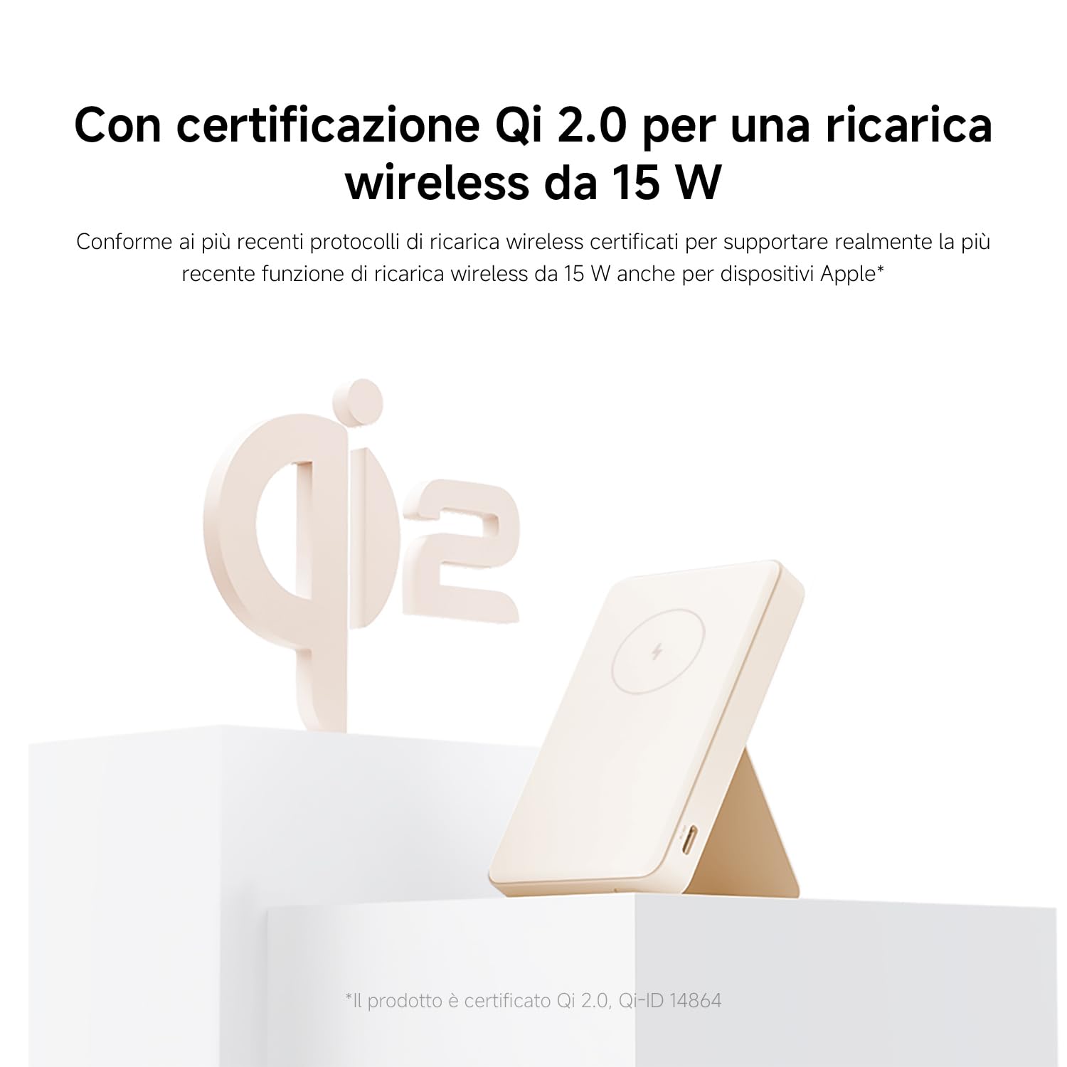 Power Bank Magnetico Xiaomi 6000mAh 15W - Batteria Portatile Wireless e Cablaggio, Ultra Sottile e Leggera, Compatibile con MagSafe per iPhone 16/15/14/13/12 Pro/Pro Max/Plus
