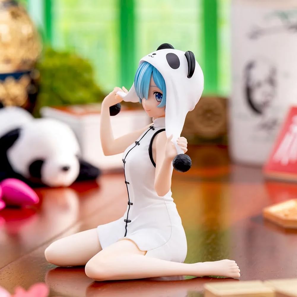 Anime Re:0 Figura Rem Estatua Panda Uniforme Rem Figura de acción