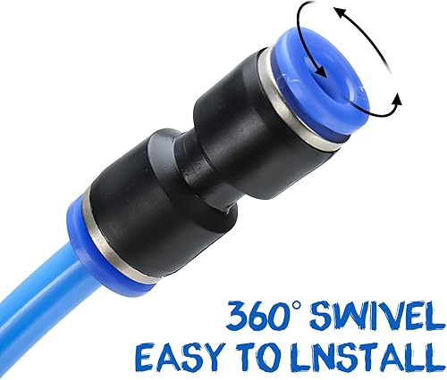 Miniatura 6 de NORJIN Kit de tubo de manguera de aire de poliuretano PU de 0.315 in de diámetro exterior y 0.197 in, tubo neumático de alta flexibilidad de 100