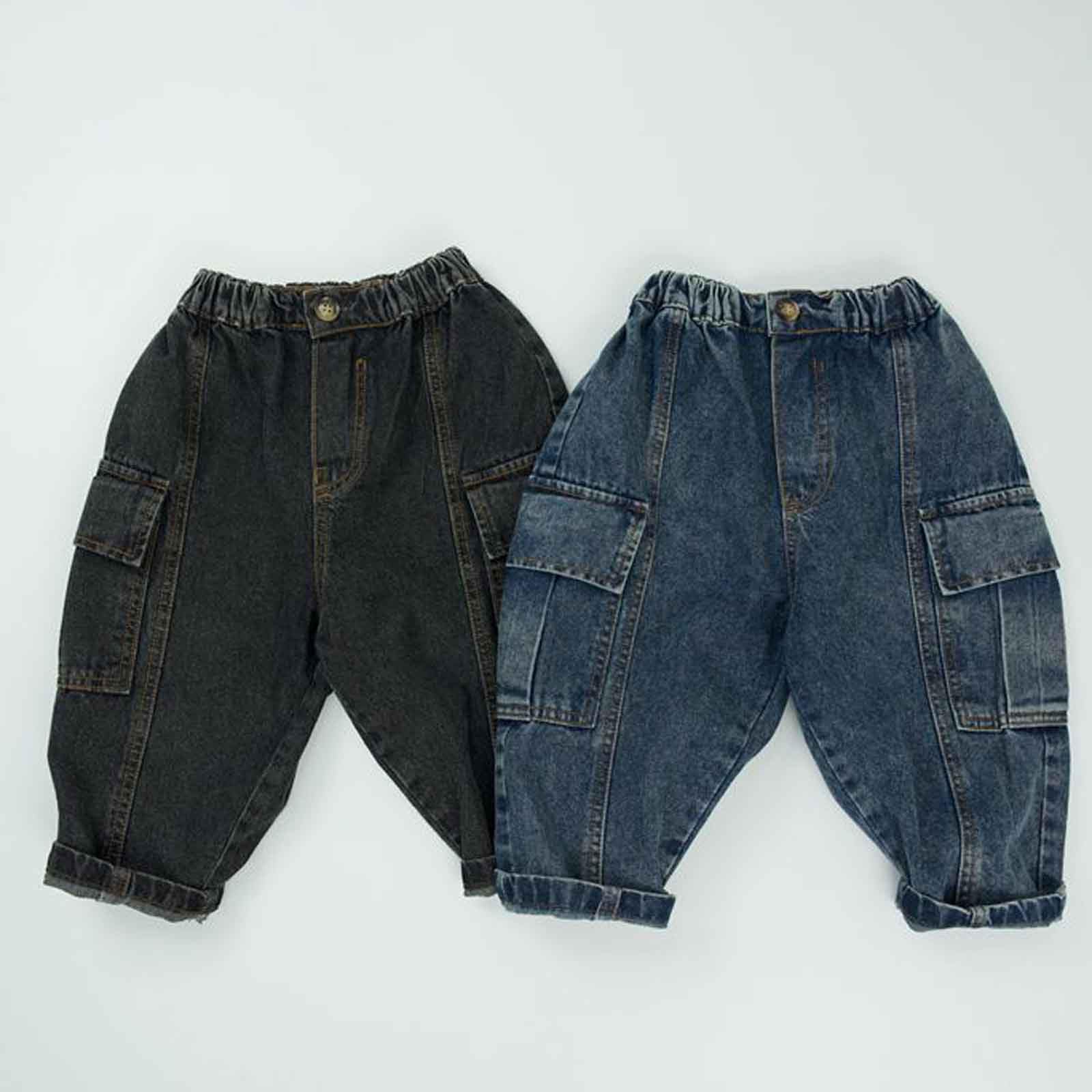 Generico Jeans Ragazzo 14 Anni-Pantaloni in Denim Casual per Le Vacanze, per Bambini e Bambine, da Bambino o da Bambina