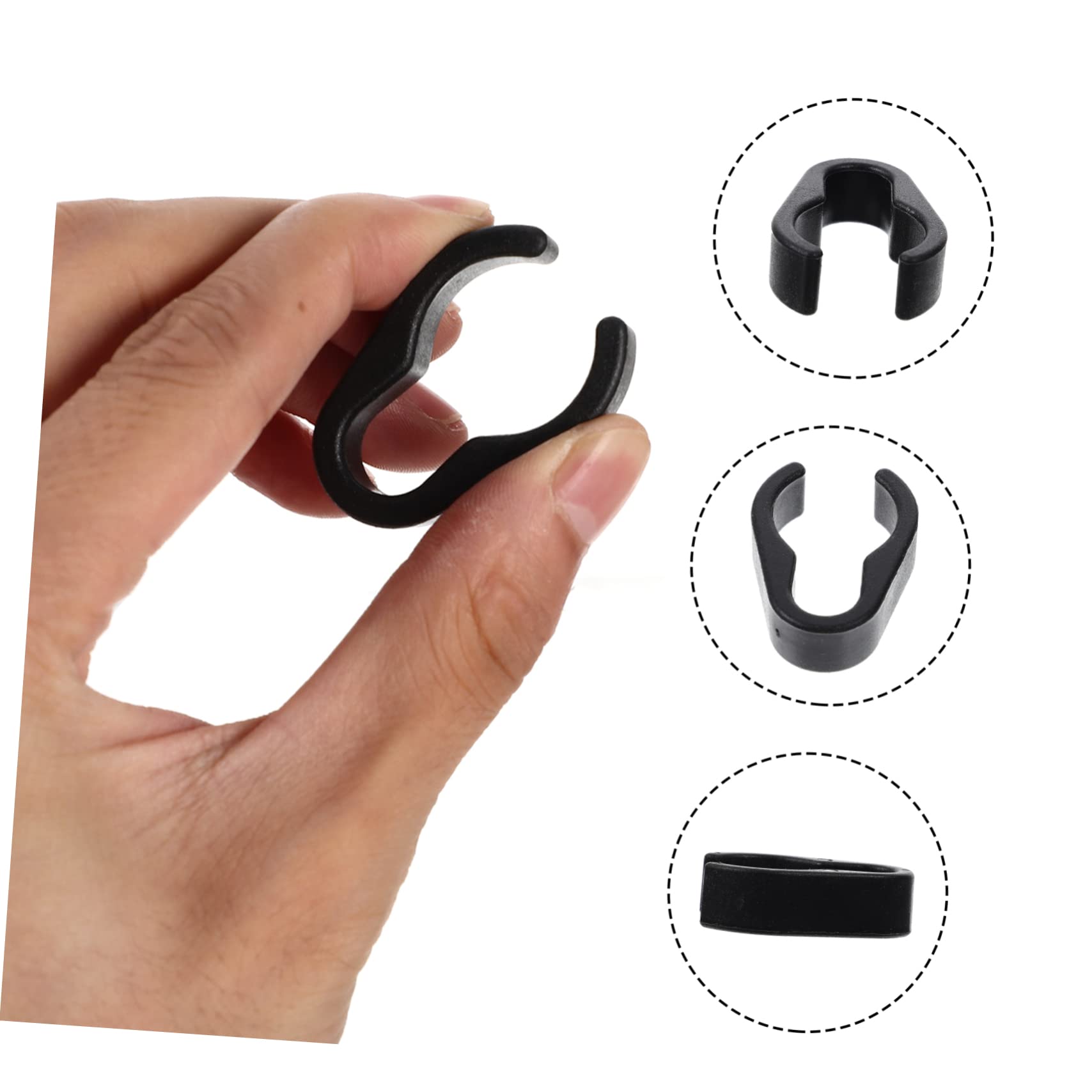 GALPADA 10Pcs Mic Cable Clips Organizer for Microphone Cables Durable Clamps for Mic Stands Easy to Use Compatible with Microphone Stands Efficient Cable