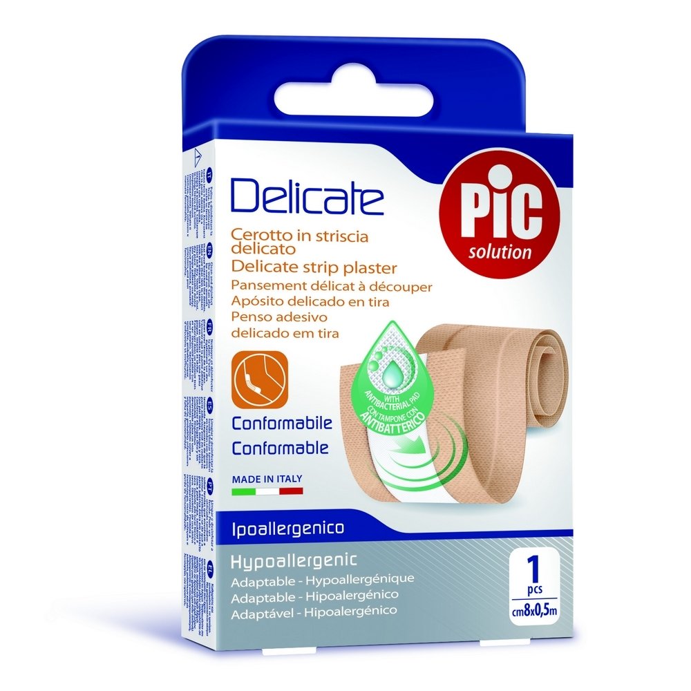 pic Delicate Cerotto Striscia Rosa 8x0,5cm