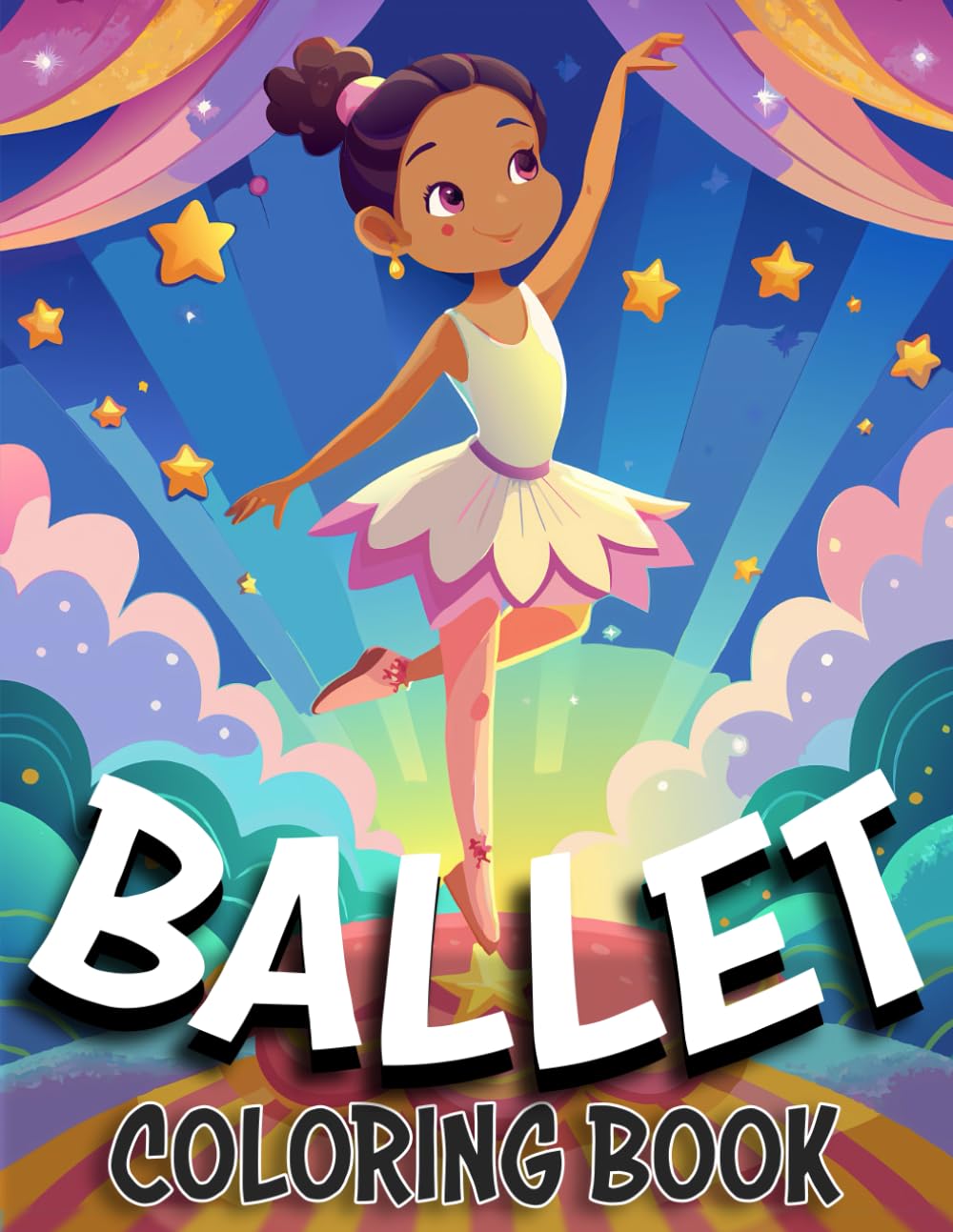 Ballet Coloring Book: Ballerina Coloring Pages for Girls who Love Dancing