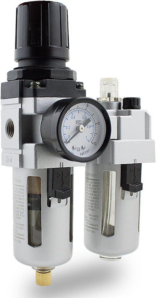 'Bituxx Compressed Air Maintenance Unit Water Separator Lubricator 1/4