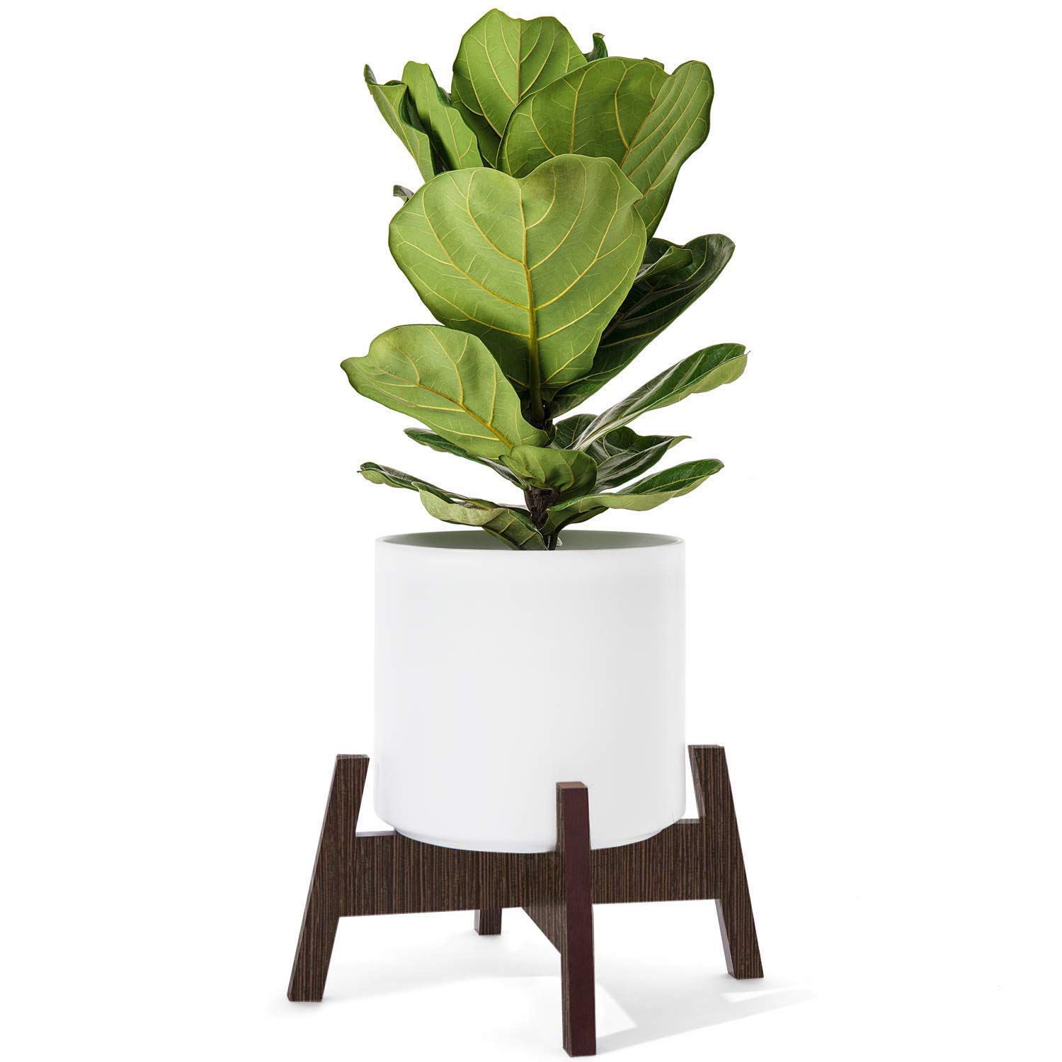 Vyani Wood Pot Holder Display Rack, Walnut Brown, 12 in (B085X6TVB6) Amazon Price History, Amazon Price Tracker