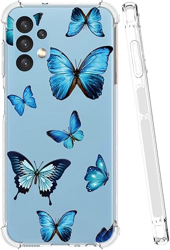 Vista 2 de Funda para Galaxy A13 4G/A13 LTE 4G SM-A135F, bonita funda transparente delgada a prueba de golpes, suave y flexible, de goma de poliuretano