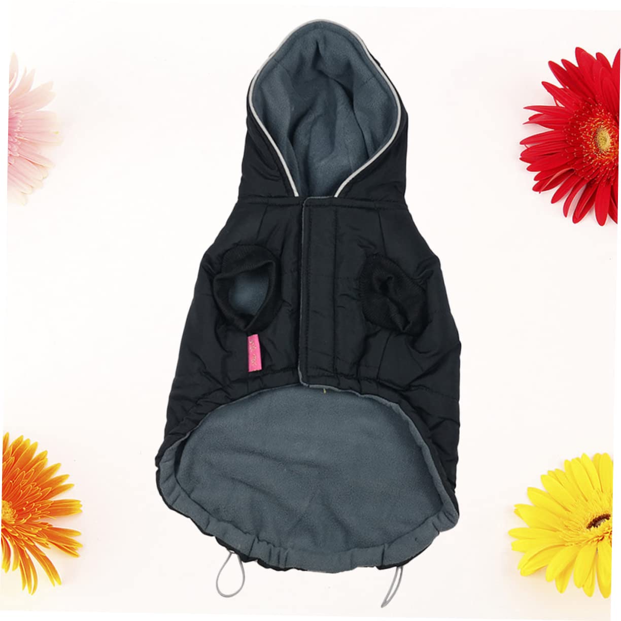 Toddmomy 2pièces Gilet Coton Lumineux pour Chien Hiver Noire pour Maintien Chaud Activités Extérieur