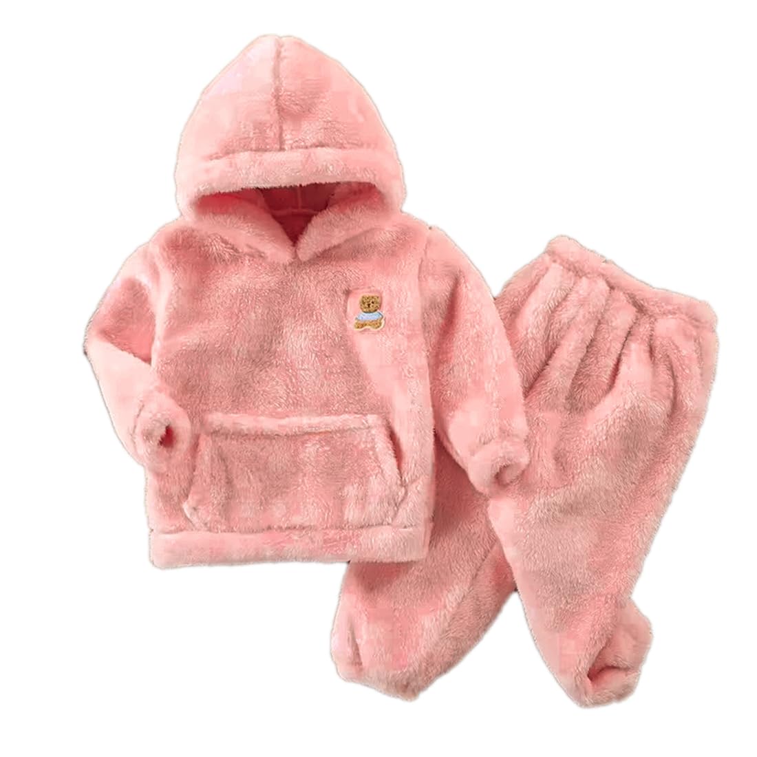 Toddler Boys Fleece Pullover Sweater Coat Set, Hoodie and Pants, Winter