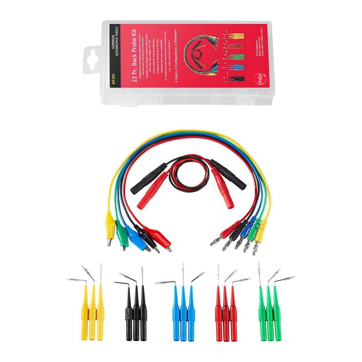 Back Probe Kit, 22-Piece, Mfr: 70614-A