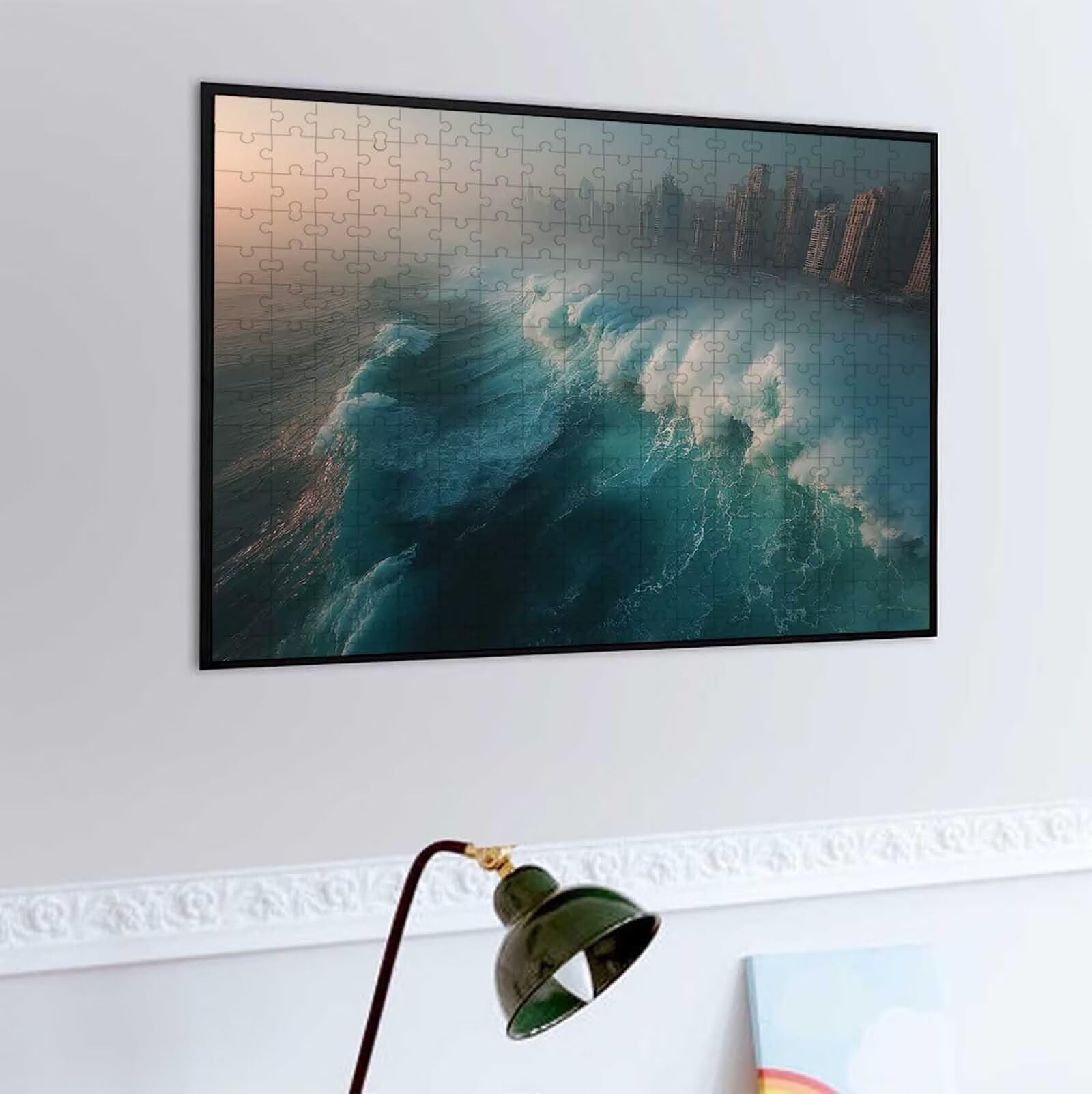 1500 Pezzi di Puzzle, Cielo blu 1500 Pezzi di Puzzle per Adulti, Regalo Anniversario, Regalo Natale, Decorazione Della Casa, Prevenzione Della Degenerazione Cerebrale Negli Anziani PjY1138 0-1