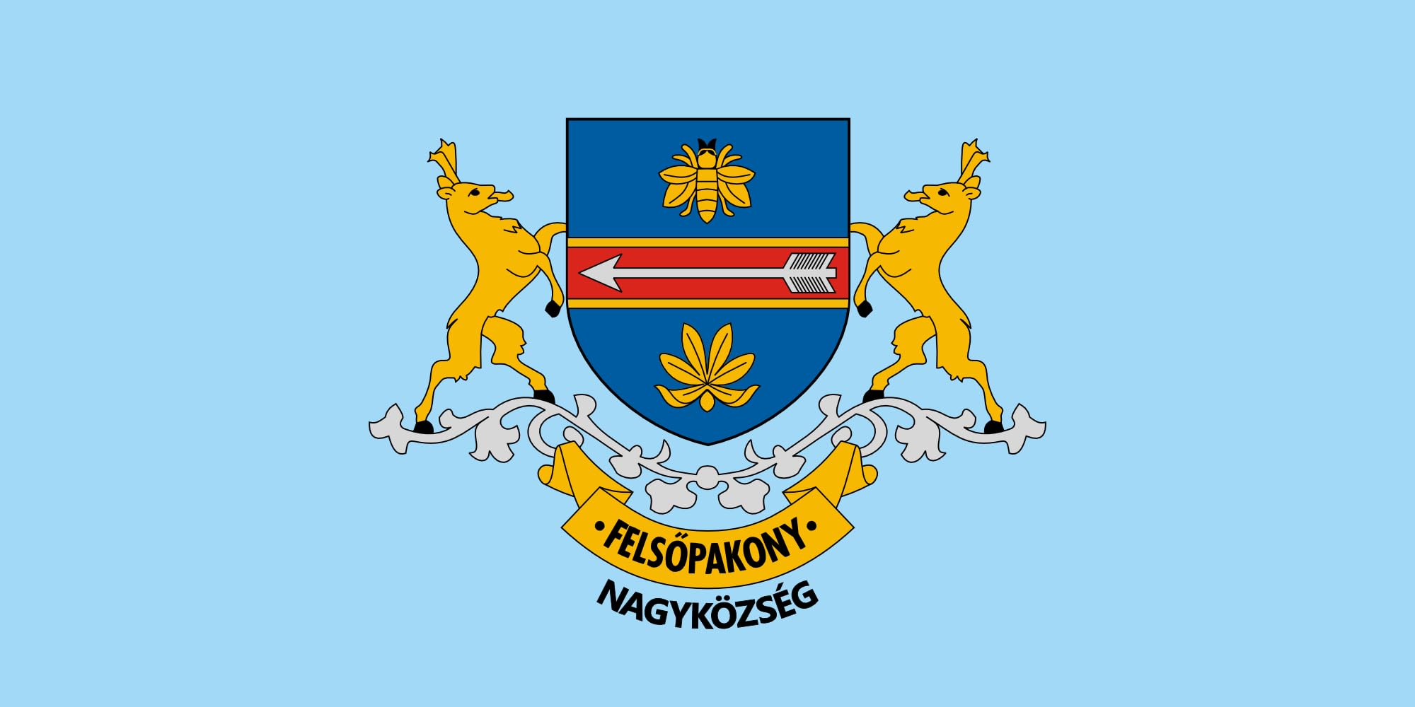 Drapeau Large Felsőpakony pour pavoiser vos façades de bâtiments