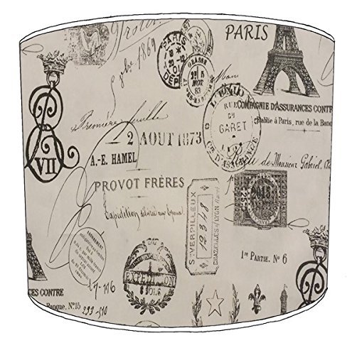 Paris Vintage Lampshade for A Table Lamp in 3 Sizes - Free Personalisation
