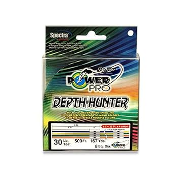 シマノ　POWER PRO DEPTH HUNTER 65Lb 4500Ft PowerPro 21100651500J 1500 Yard Depth-Hunter Metered Line