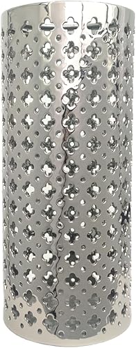 Miniatura 9 de ARSTRIA Soporte de cerámica para paraguas hecho a mano, lujoso soporte de cerámica ahuecado para paraguas tallado a mano, jarrón grande para