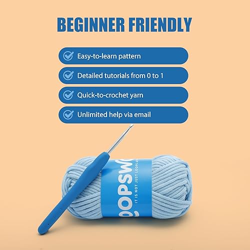 Miniatura 5 de loopswonder Kit de ganchillo para principiantes, adultos y niños, kit de tejido de animales Amigurumi, kit de aprendizaje de ganchillo con