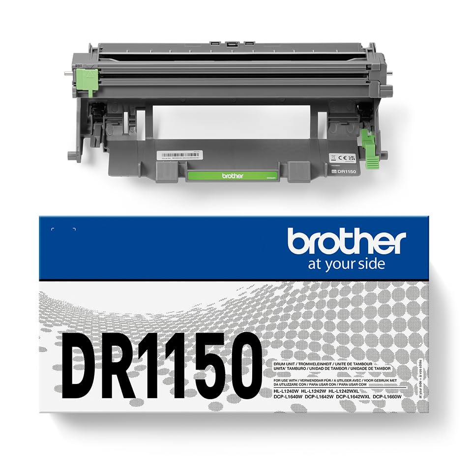 Brother DR1150 | Tamburo Originale | Fino a 10000 Pagine | per stampanti HLL1240W/ DCPL1640W/ DCPL1660W