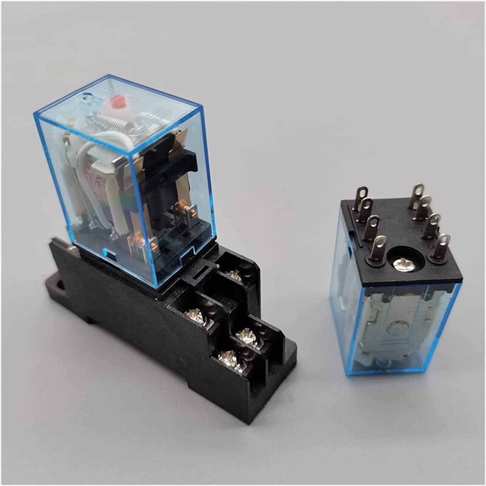 Relè 1 PZ MY2P HH52P MY2NJ Relè Bobina Generale DPDT Mini Interruttore Relè Elettromagnetico con Zoccolo Base LED AC220V DC12V Parti di ricambio