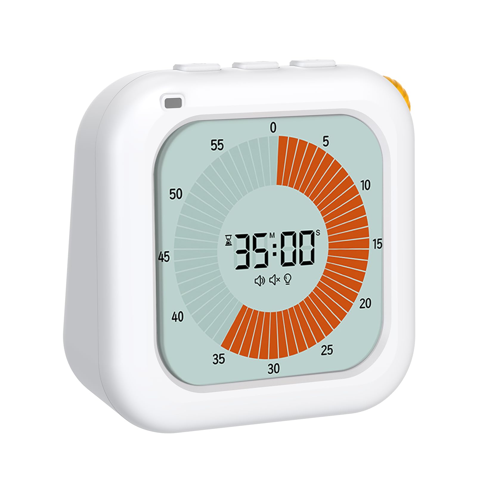 EooCoo Digital Visual Timer 60-Minute Countdown for Kids & Adults, Handy Time Management Tool, Classroom Essential, Ideal Back-to-School Teacher Gift - Fits Homeschool, Kitchen, ADHD Users