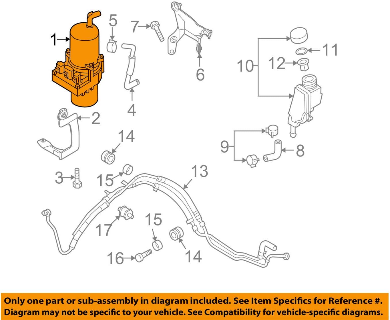 Mazda BFD1-32-600B Power Steering Pump