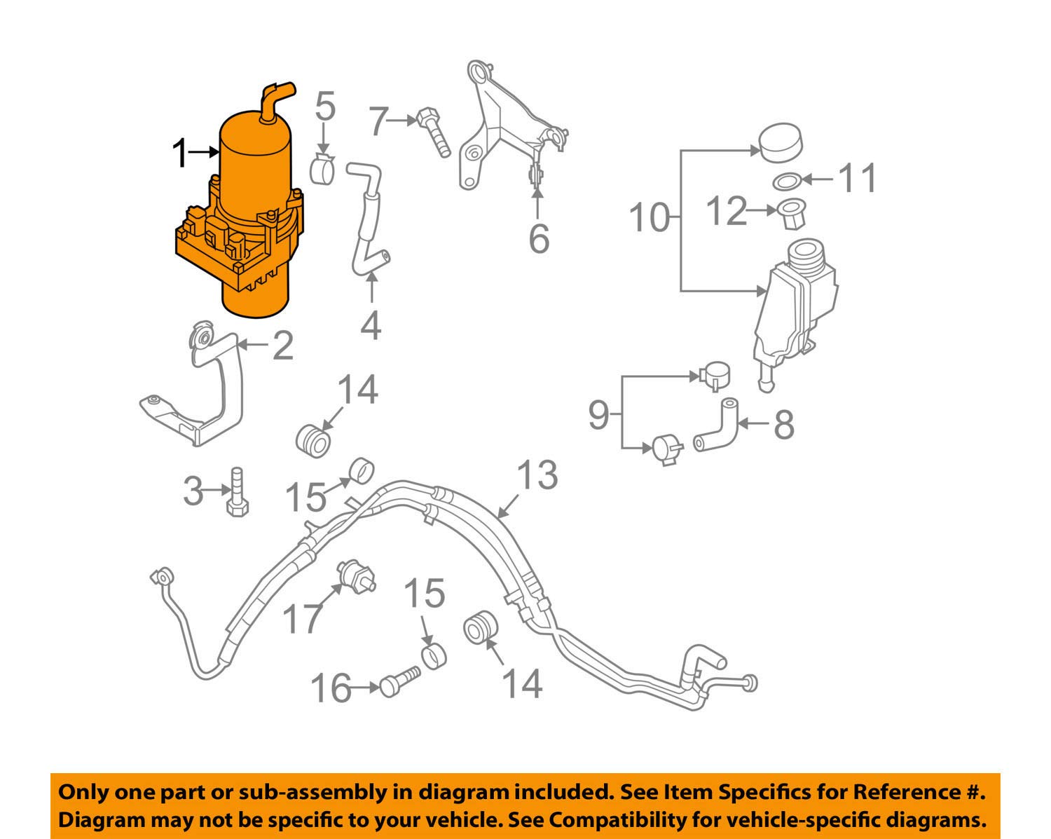 Mazda BFD1-32-600B Power Steering Pump