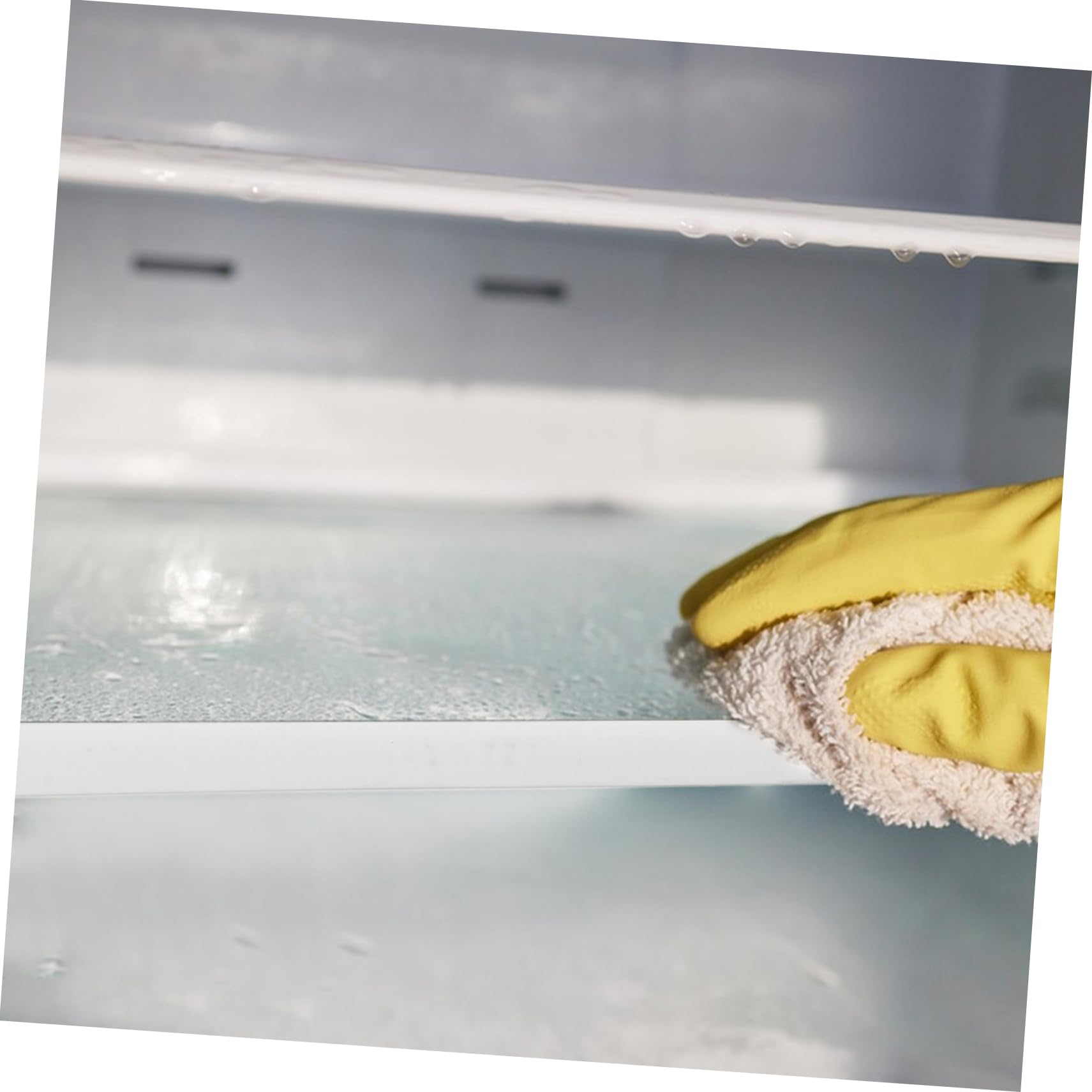 SHINEOFI Mensola Frigorifero Facile Installazione per Frigorifero in Vetro Temperato, Divisore per Alimenti Freschi Uso Domestico