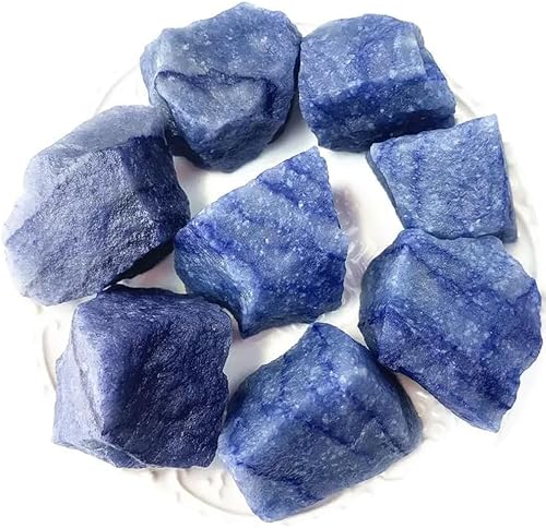 Miniatura 5 de Zenkeeper Piedra de fluorita azul áspera grande de 1 libra, piedra de cristal de fluorita en bruto, piedra de cristal de fluorita azul natural,