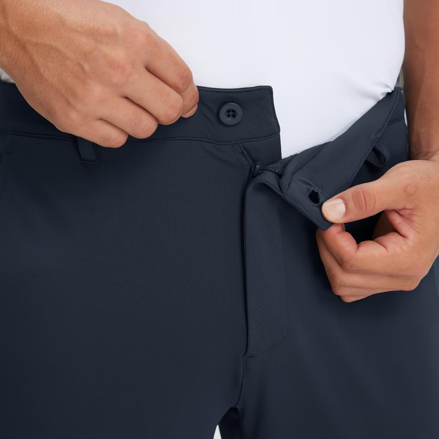 M MAELREG Golf Mens Stretch Pants with Pockets - 30"/32"/34" Quick Dry Lightweight Casual Comfy Work Mens Dress Pants - Image 5