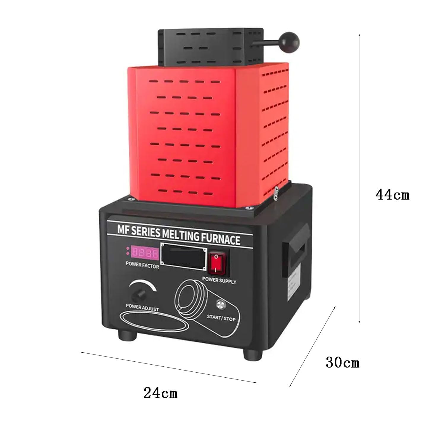 Horno De Fusión De Oro Eléctrico, Horno De Fundición De 5000 W, Máquina De Horno De Fusión Digital De 1600 ℃ /2912 ℉, Kit De Fundición De Metal Con Crisol De Grafito, Tiempo De Fundición 3-5 Minutos