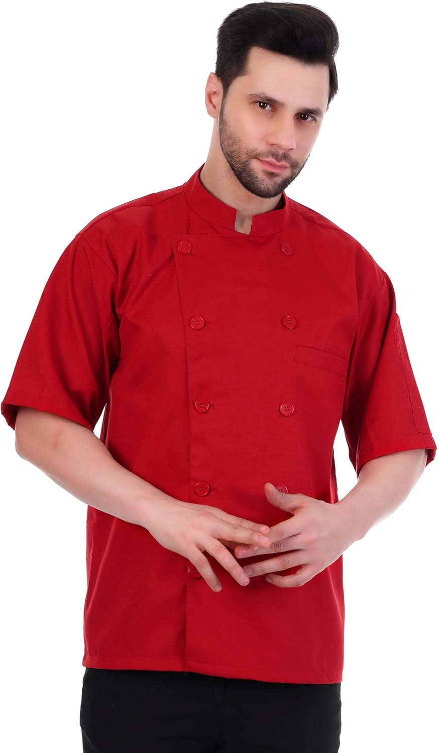 SM-50 Simple Chef Jacket | Chef Coat | Chef Uniform for Men | Light Weight Chef Dress for Kitchen