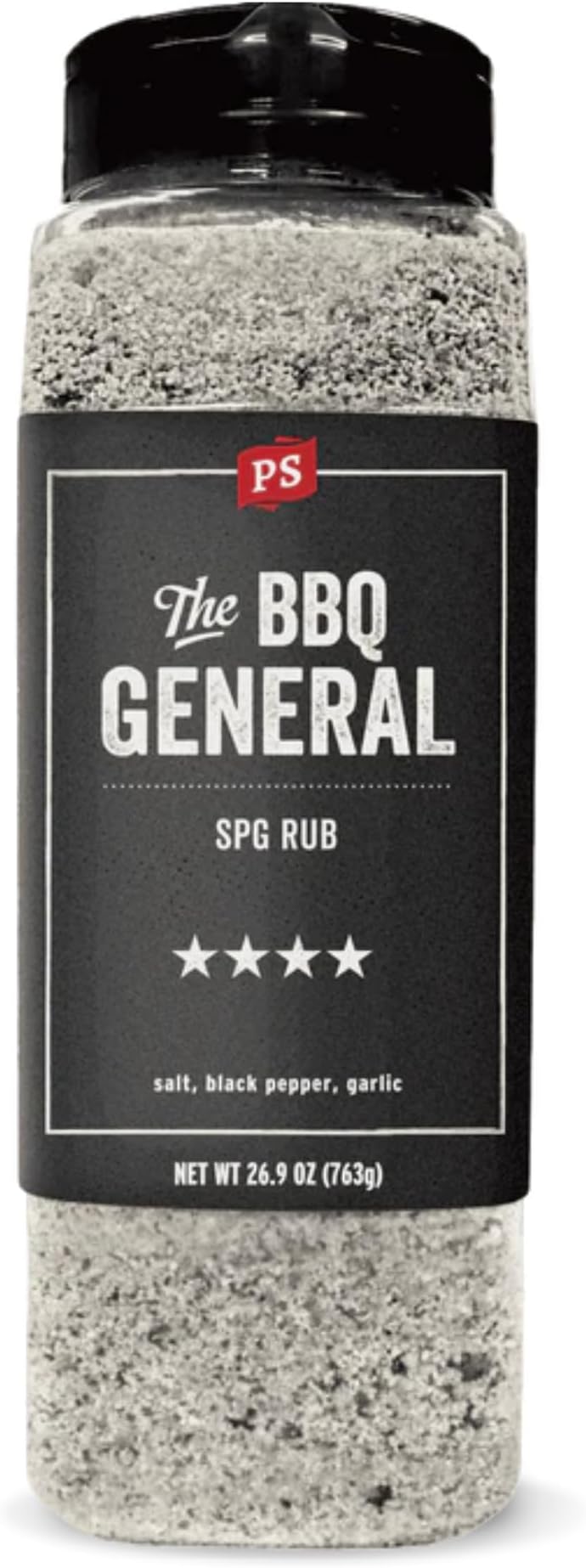 The BBQ General - SPG Seasoning, All-Purpose BBQ Seasoning & Rubs for Smoking and Grilling- Classic SPG Spice Blend & Multi-Purpose Dry Rub for Steaks, Pork, Chicken, Beef Brisket, 26.9oz