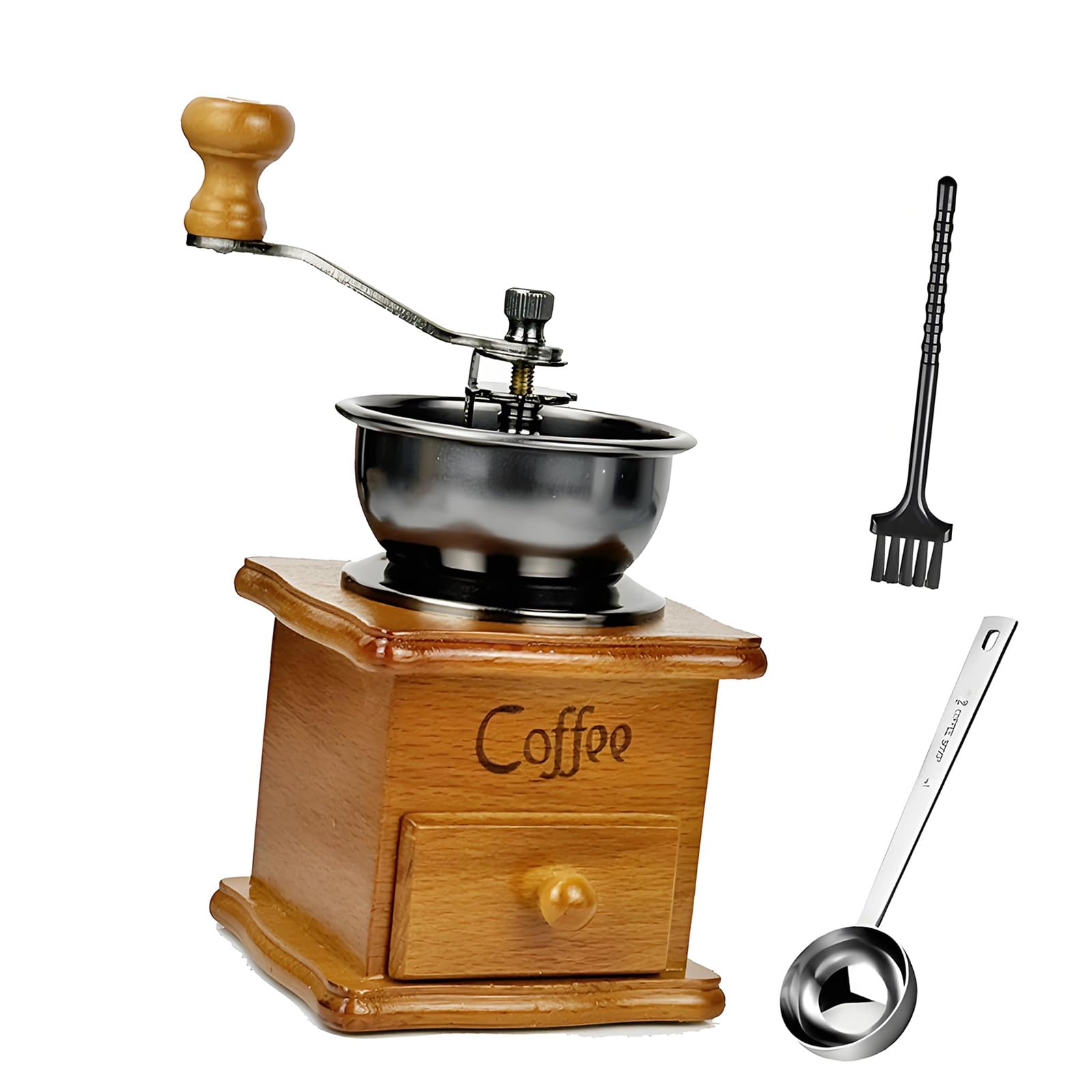 Qisuw User Friendly Manual Coffee Grinders Adjustable Coarseness Camping Coffee Grinders for French Presses Espressos and More Adjustable