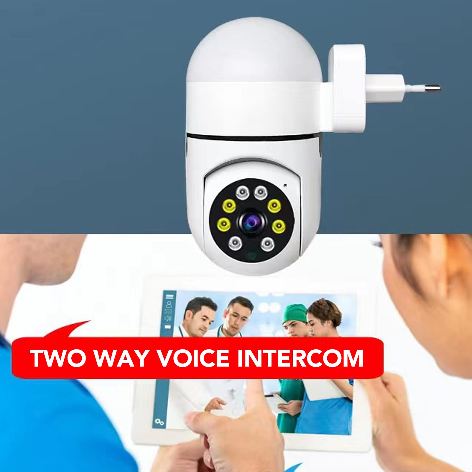 Telecamera WiFi Esterna Jennov 2K PTZ 360° – Visione Notturna Colori E Tracciamento Automatico
