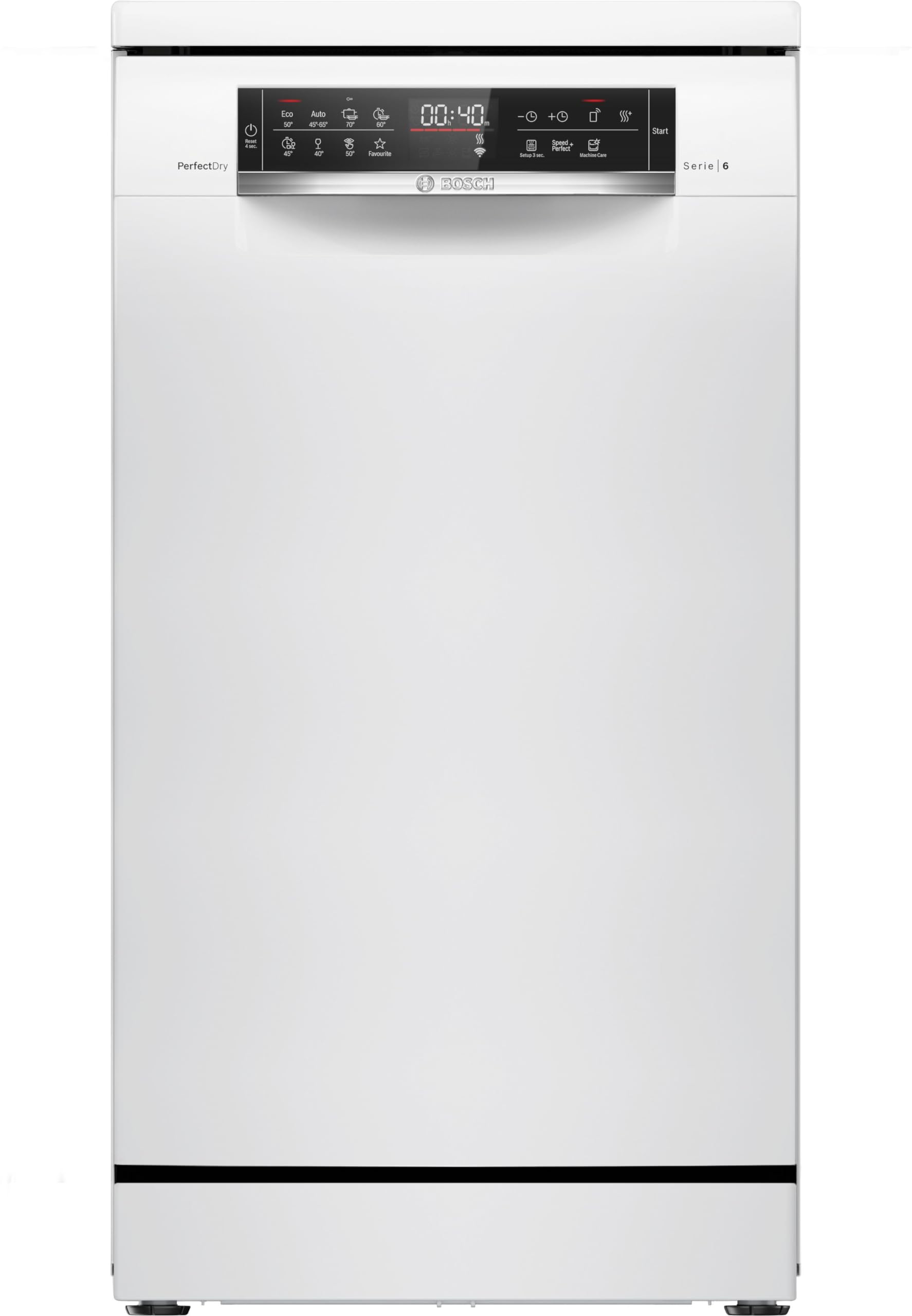 Bosch SPS6YMW14E, Série 6, Lave-vaisselle 45cm, Pose-libre, Blanc